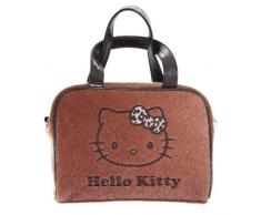 Hello Kitty leopardo lazo bolsa de aseo y para maquillaje, diseño de