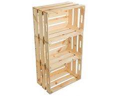 Juego de cajas de fruta, 3 unidades, robustas (54 x 35 x 30 cm)