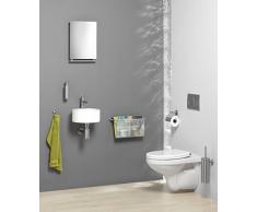 Tiger Boston Revistero para el Baño, Montaje en Pared, 41.1 x 11.5 x 23.2 cm, Acero Inoxidable, Cepillado