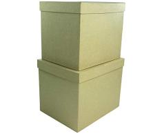 Décopatch – – Juego de 2 Cajas rectangulares, bts911 C, 25 x 20 x 20/23,5 x 18,5 x 19,5 cm