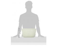 Curver Cesta Knit Rectangular L ~19L, Blanco Oasis, 37.6x26.8x21.6 cm, 230005