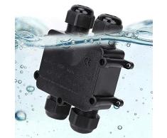 Caja de Empalme, Plástico Exterior Resistente al Agua IP68 Conector de Cable Tipo H de 4 Vías M686 Buen Sellado Cable Alimentación Eléctrica Externa Cajas Terminales para Farolas, Fuentes, etc