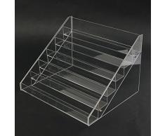 Generic YC-UK2-151106-20<1&5061*1> HolderPolish hacen polacas 6 niveles maquillaje cosmético organizador estante de exhibición clara soporte 6 niveles ti o abarticulación