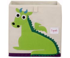 Caja de Almacenamiento con Dibujo de Dragón