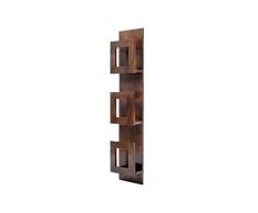 LYQZ Aseado Estante de Almacenamiento Percha de Madera Maciza Estante de Almacenamiento Revistero Colgante de Pared Decoración (Color : Brown, Size : 1100mm)