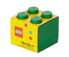 LEGO - Mini caja de almuerzo 4, color verde (Room Copenhagen A/S 40111734)