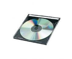 Caja De Cd Q-connect Slim -con Interior Negro -pack De 25 Unidades