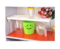Da.Wa Estante de Almacenamiento Plegable Almacenamiento Almacenaje de la Cocina, Cuarto de Baño 38.5x14x17cm