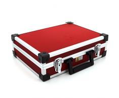 Allit 424110 Utensilios de maletín de aluminio (Plus basic, gráe: L, color rojo