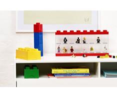 Room Copenhagen-4066 Caja expositora para 16 Minifiguras de Lego, Contenedor apilable para Pared o Escritorio, roja, Color Bright Red, L 40660001