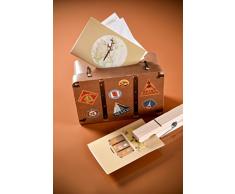 Santex 4856-25 - Hucha, 24 x 16 x 10 cm, diseño con Forma de Maleta de Viaje, cartón