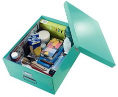 Leitz Caja de almacenamiento grande A3, Turquesa, Click and Store, 60450051