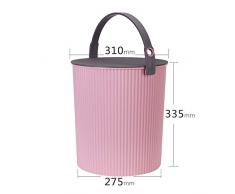 DSJSP Cesto de Almacenamiento Multifuncional con Cubo de Almacenamiento, Cubo de heces de Almacenamiento, con Tapa para Sentarse en el Taburete del Barril, Cinco Colores Opcionales (Color : E)