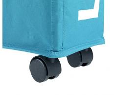 Wenko CornoÂ - Cesto para la Ropa, plÃ¡stico, 28Â x 28Â x 13Â cm, poliÃ©ster, petrÃ³leo, 45.0x22.0x9.0 cm