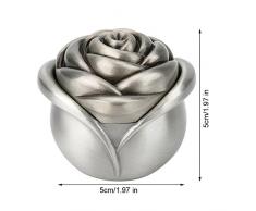 Caja del anillo de bodas Rose Vintage Diseño de la flor Mujeres antiguas Abalorio Aleación de zinc Collar de la joyería Pendientes Anillo de la caja de almacenamiento, Regalos de diseño Regalos, Astil