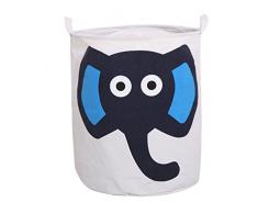 Dooxi Impermeable Plegable Sucia Cestos para la colada Caja de Almacenaje con Asas Dibujos Animados Cestas de Almacenamiento para Guardar Juguetes