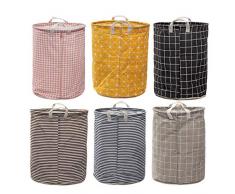 Tutoy Plegable Grande Almacenamiento Lavadero Cesta Ropa Cestas Clasificador Lona Lavadero Lavado Bolsa - #5