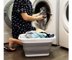 Cesto de ropa plegable (Gris)