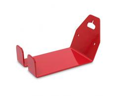 Relaxdays - Soporte de Bicicleta para la Pared, Metal, 16 x 10 x 16 cm, 0.6 Kg, Color Rojo