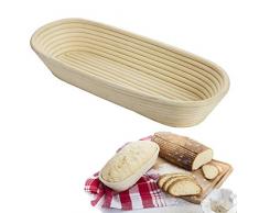 Westmark 32022270 32022270-Cesta para fermentación (Ovalada, tamaño Grande), Rattan & Korb, beige