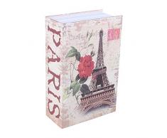 Caja de Seguridad Libro para Poner Joyas, Monedas, Dinero, Objetos de Valor (2#)