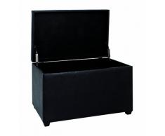 Haku Möbel 30586 Baúl DM/Símil Cuero Negro 40 x 65 x 42 cm