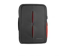 Mars Gaming MB2 - Mochila-Maletín Gaming (Impermeable, candado TSA, hasta 17,3 Pulgadas, Puerto Externo USB, Anti robos, asa de Aluminio) Color Negro y Rojo