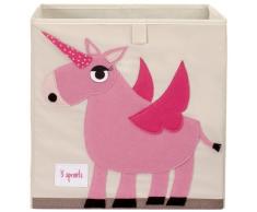 3 Sprouts - Caja de almacenamiento, diseño de unicornio