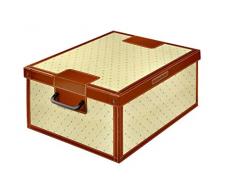 Kanguru Caja de Almacenamiento en cartòn Lavatelli, Modelo Lirio, Grande, 50x40x25cm, 50 x 40 x 25 cm