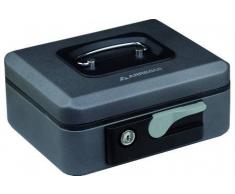 Arregui Pop-Up - Caja de caudales con pulsador de apertura (acero, 200 x 90 x 160 mm) color grafito