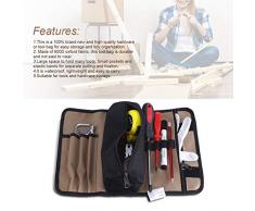 Portátil Rolling Hand Tool Holder, 600D Oxford Roll Up organizador de la bolsa 36cm x 25cm