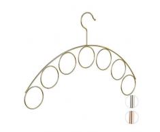 Relaxdays, Dorado, 24,5 x 40,5 x 0,3 cm Percha Ropa y Accesorios, Metal