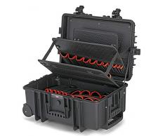 KNIPEX 00 21 37 LE Maleta de herramientas Robust45 con ruedas integradas y asa telescópica vacía