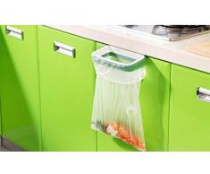 Malloom® Hanging armario cocina gabinete puerta posterior del soporte de almacenamiento de basura Bolsas estante