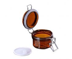 120 ml 4OZ 12 G marrón regla mascota plástico cierre tapa botellas de tarro con tapa de interior para maquillaje facial cuerpo máscara garrafa de bloqueo de almacenamiento recipiente hermético bote con tapa de estilo