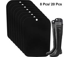 Bememo Hormas de Botas Inserto Soporte de Botas Altas para Mujeres y Hombres, 8 Piezas para 4 Pares de Botas (10 Pulgadas, 12 Pulgadas y 14 Pulgadas, Negro)