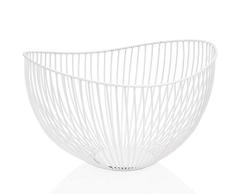 ANDREA HOUSE Frutero de Metal Blanco 31X29X20