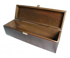 CAJA DE MADERA DE COLOR MARRÓN PARA EL VINO 1 ESPACIO SO1b