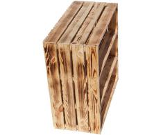 Grande flameadas sólido Caja de fruta " tamme " Con Dos einlegeboeden / zwischenbrettern aprox55 x 55 30cm Estante Para Libros/schuhregalkiste Del Cajón Manzana / VINO almacenaje