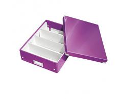 Leitz Click & Store - Caja organizadora pequeña, color púrpura