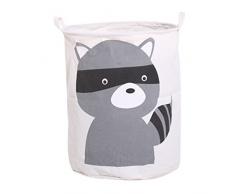 Dooxi Impermeable Plegable Sucia Cestos para la colada Caja de Almacenaje con Asas Dibujos Animados Cestas de Almacenamiento para Guardar Juguetes