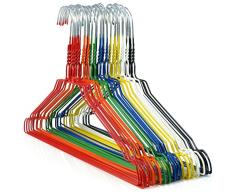 Hangerworld - Perchas Metálicas De Acero Galvanizado, 40.5 cm, 50 Unidades