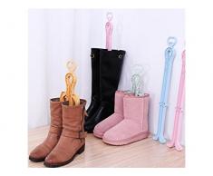 Útil Botas plegables de la talladora de la bota Boots Rodilleras altas Clip Soporte de la ayuda en la vida cotidiana