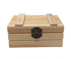 C1 Caja de Madera Rectangular con Tapa 14 x 9.5 x 6 cm