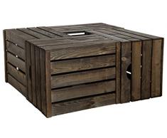 Kistenkolli Altes Land Juego de 4 Massive Fruta (Manzana Caja Vino Caja de Madera Multiusos + + + 49 x 42 x 31 cm