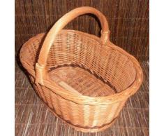 PP Cesta de la Compra Sauce Cesta de Mimbre Cesta de Setas