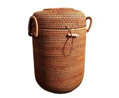 Rattan cesta del almacenaje, Ampliación de la cesta del almacenaje de lavandería cesta de mimbre de almacenamiento Juguetes Nursery almacenamiento papeleras Inicio del organizador del almacenaje
