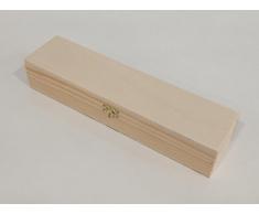 Caja rectangular. Pino, crudo. Para pintar.