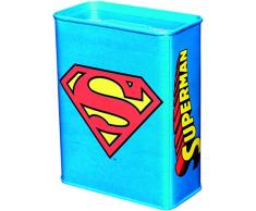 Unbekannt Sonido y Vestido 6820474091 – Hucha con diseño de Superman, Metal, Azul, 9.0 x 4.5 x 11.5 cm