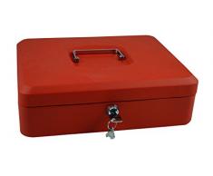 Pavo 8011094 - Caja de caudales (30,5 cm), color rojo